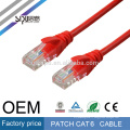 SIPU haute vitesse en option couleur 4 paires cavalier lan utp cat6 patch câble